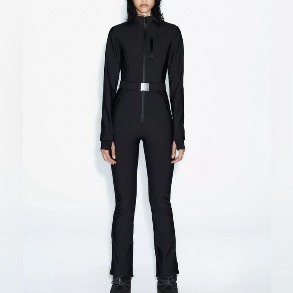 Zara Black Belted Jumpsuit
